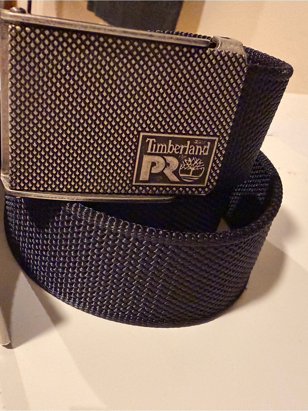 Timberland black Work Belt with Metal Buckle